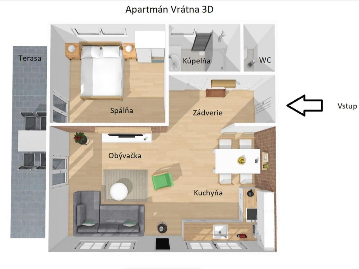 Apartmán Vrátna Terchová Exteriér fotografie